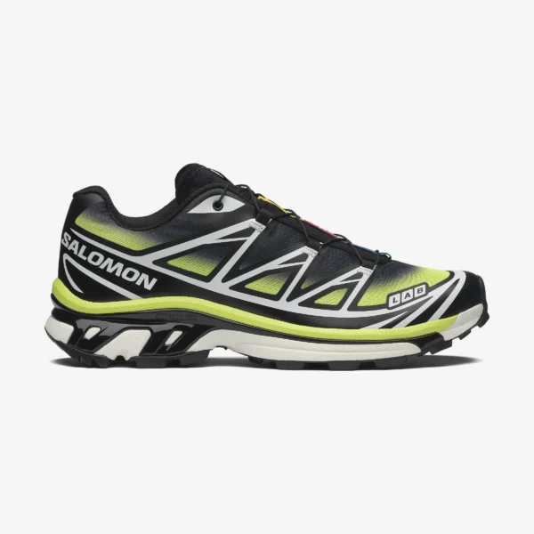 Salomon XT6 Black & Neon Green Shoes