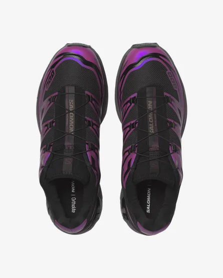 Salomon XT6 Black and Purple Shoes (1)