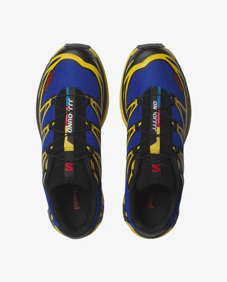 Salomon XT6 Blue &Yellow & Black Shoes (2)
