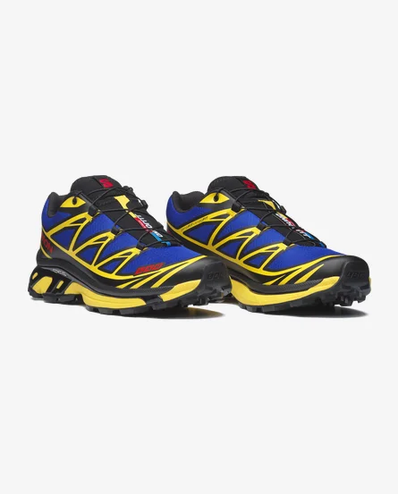 Salomon XT6 Blue &Yellow & Black Shoes (3)